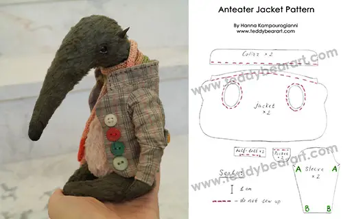 Teddy Bear Clothes Sewing Pattern - A Jacket