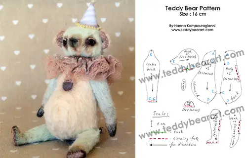 Free Jointed Teddy Bear Pattern