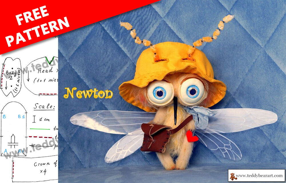 Free Mosquito Plush Sewing Pattern & Tutorial