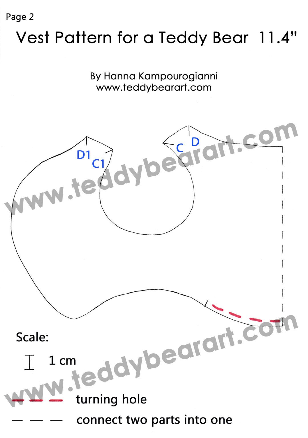 Step By Step Teddy Bear Clothes Pattern Making A Stylish Vest In 15 Minutes Teddy Bear Art