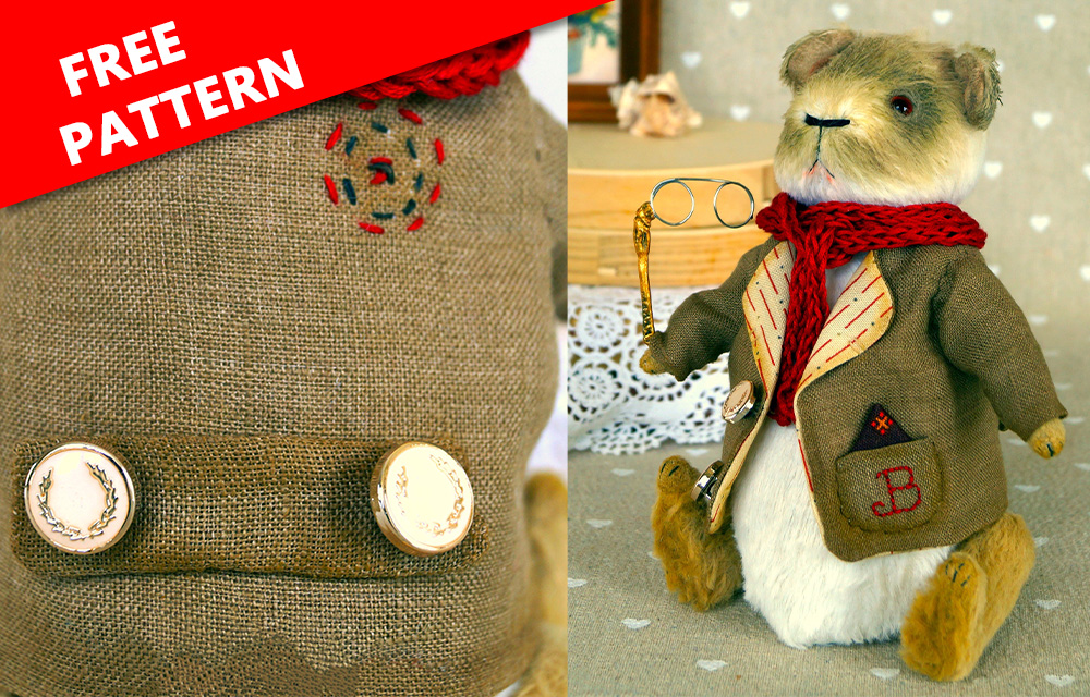 Stuffed Animal Clothes: Free Teddy Guinea Pig Blazer Pattern