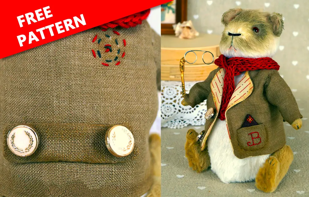 Stuffed Animal Clothes: Free Teddy Guinea Pig Blazer Pattern