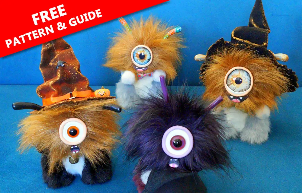 Making a Cute Monster Toy: Step-by-Step Guide with Free Pattern -002