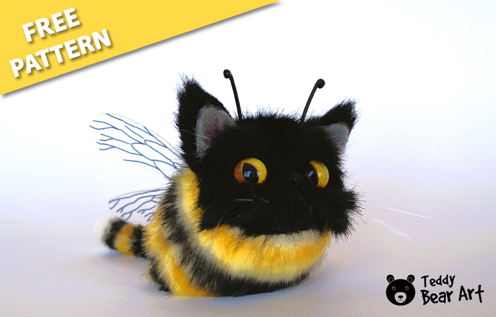 DIY Bee Cat Plush: Easy Mixed Techniques