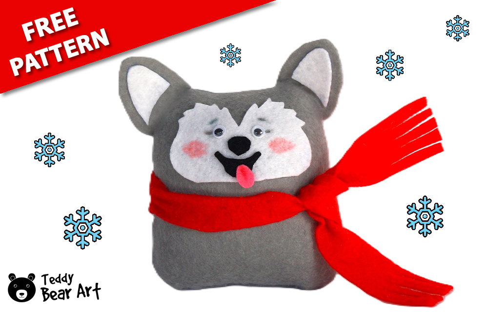 Dog Plush Pattern: Easy DIY Husky Craft