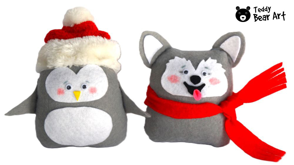 Dog Plush Pattern: Easy DIY Husky Craft