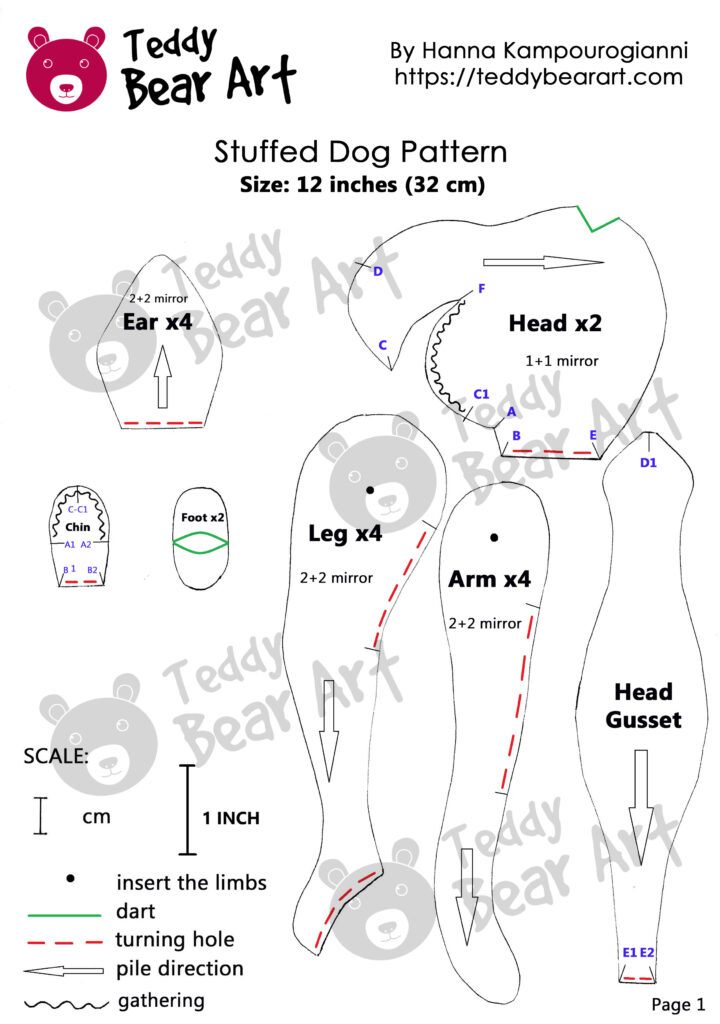 Free Stuffed Dog Pattern and Jacket Pattern for a Collector’s Toy ...