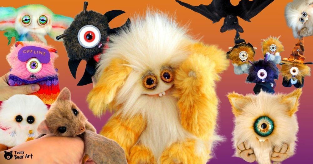 8 Free Halloween Sewing Patterns for Stuffed Animals: Bats and Critters