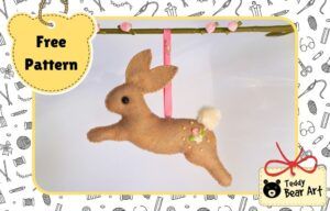 Easy Felt Rabbit Sewing Pattern Free – Running Bunny