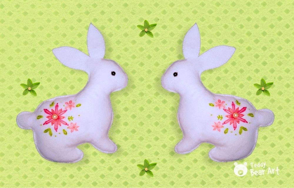 Free Felt Rabbit Sewing Pattern