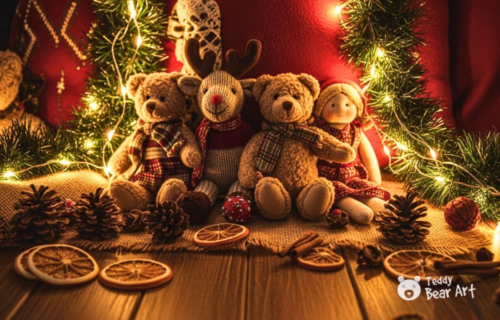 How to Decorate Christmas Tree with Teddy Bears for a Cottagecore Christmas