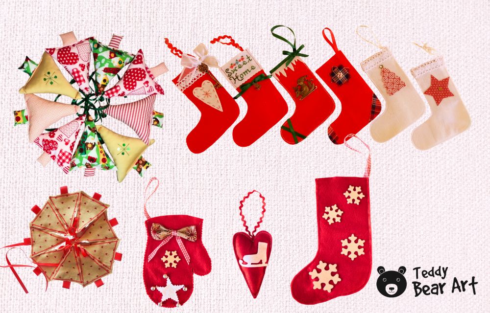 6 Easy Christmas Sewing Projects for Teddy Bear Makers