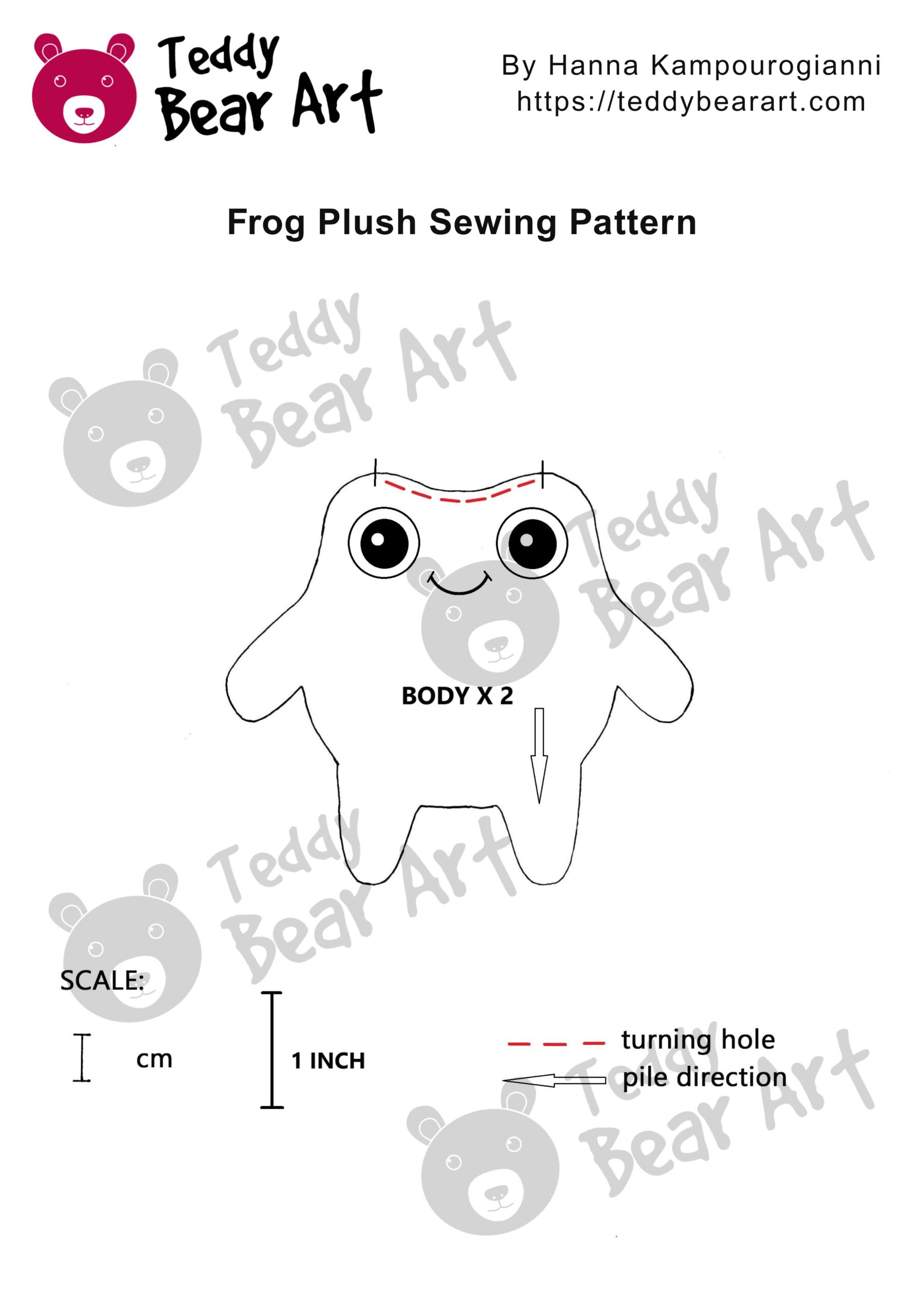 Free Frog Plush Sewing Pattern with an Easy Tutorial
