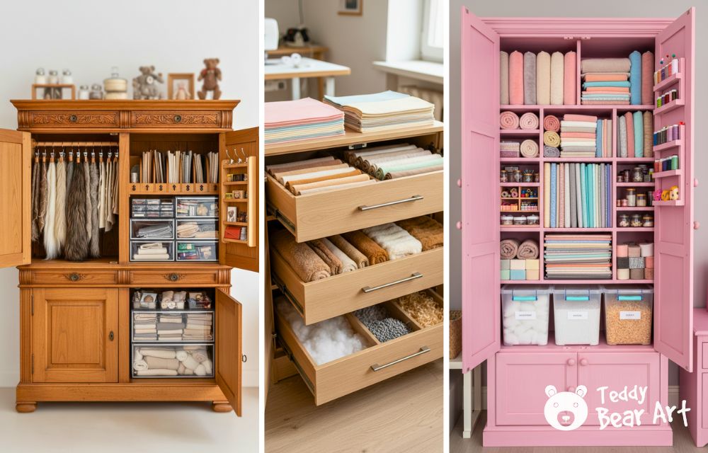 10 Creative Craft Storage Cabinet Ideas for Teddy Bear Makers