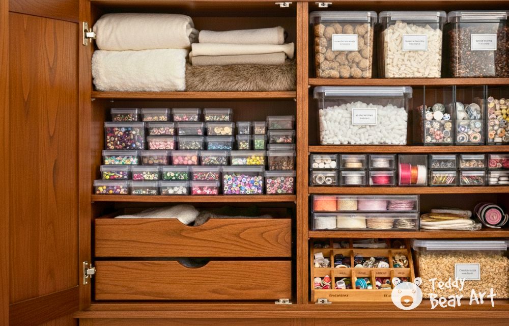 10 Creative Craft Storage Cabinet Ideas for Teddy Bear Makers