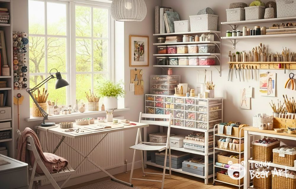 How to Organize a Small Craft Room: Space-Saving Ideas for Tiny Spaces