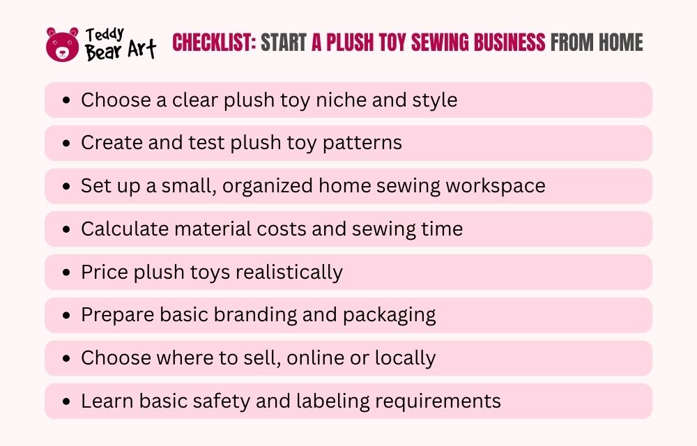 How to Set Up a Plush Toy Sewing Business from Home