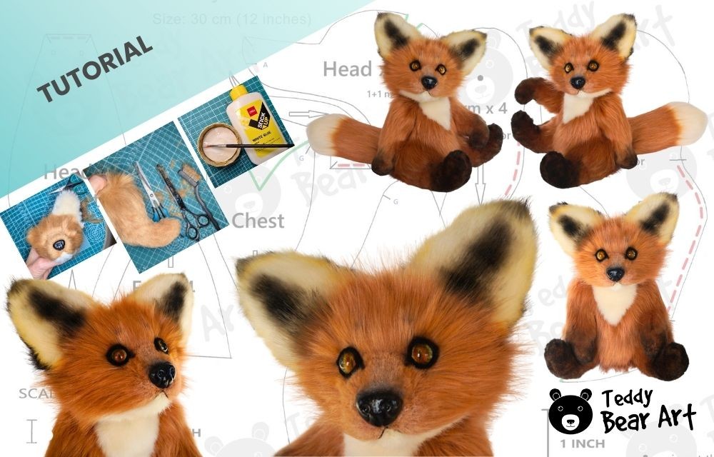How to Sew a Fox Teddy Bear – Free Pattern and Step-by-Step Tutorial