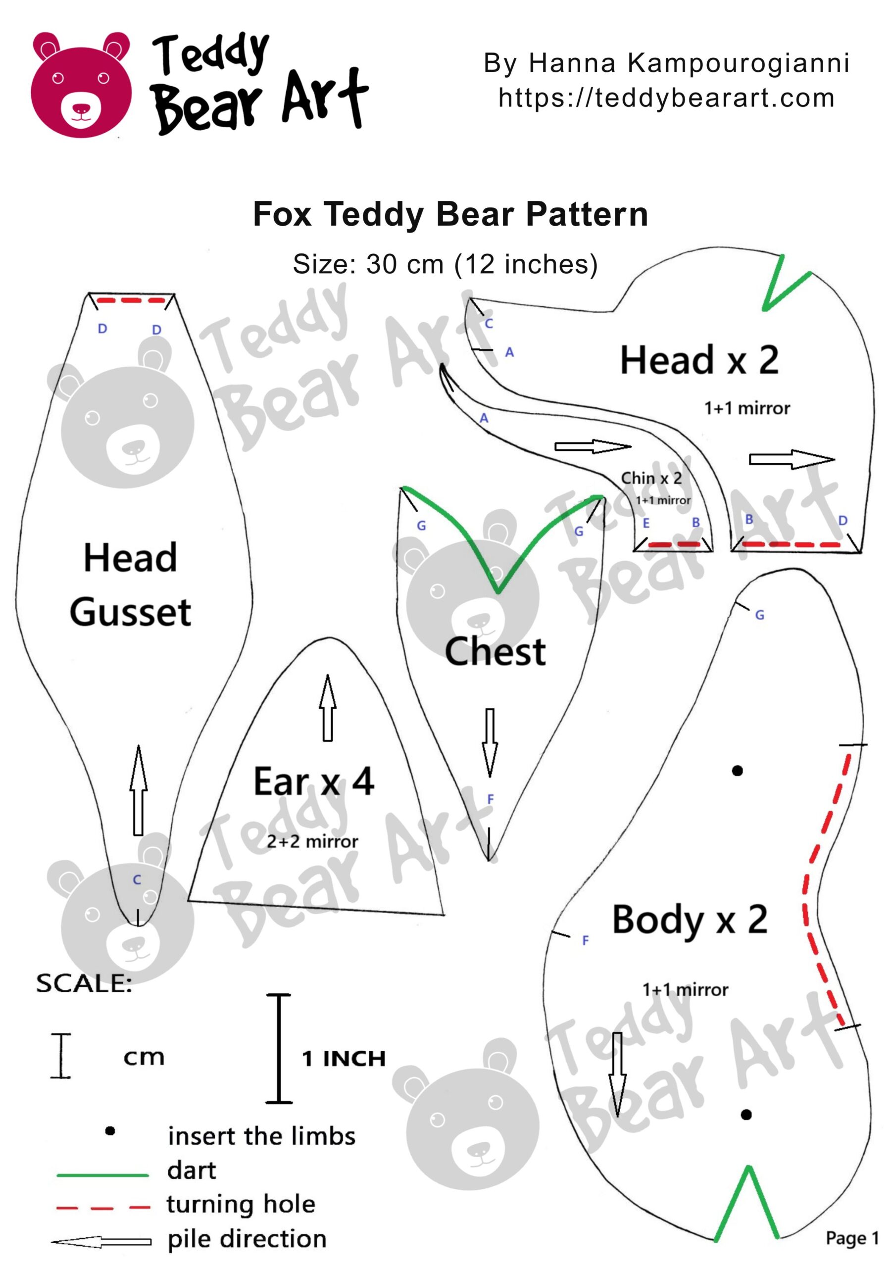 How to Sew a Fox Teddy Bear – Free Pattern and Step-by-Step Tutorial