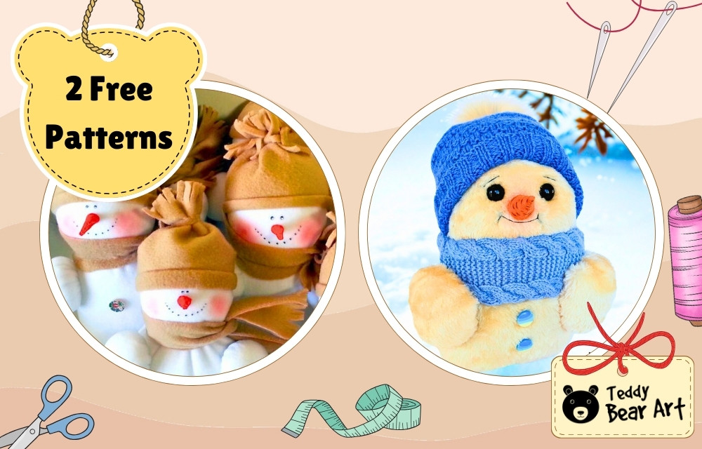 2 Cute Snowmen Patterns to Sew for Winter