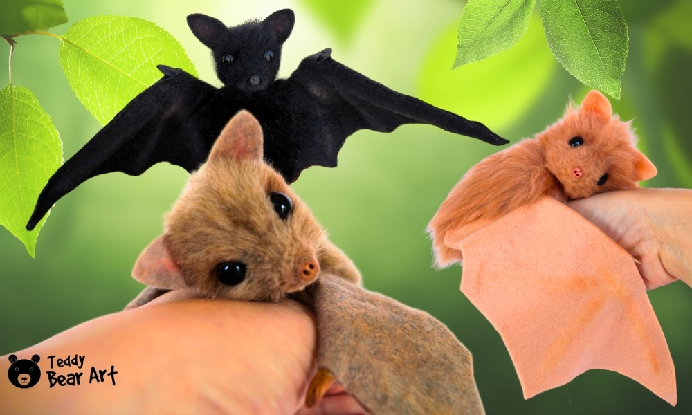 3 Free Soft Toy Sewing Patterns for Bat Plushies