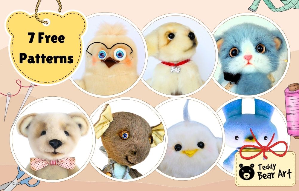 7 Free Plush Sewing Patterns