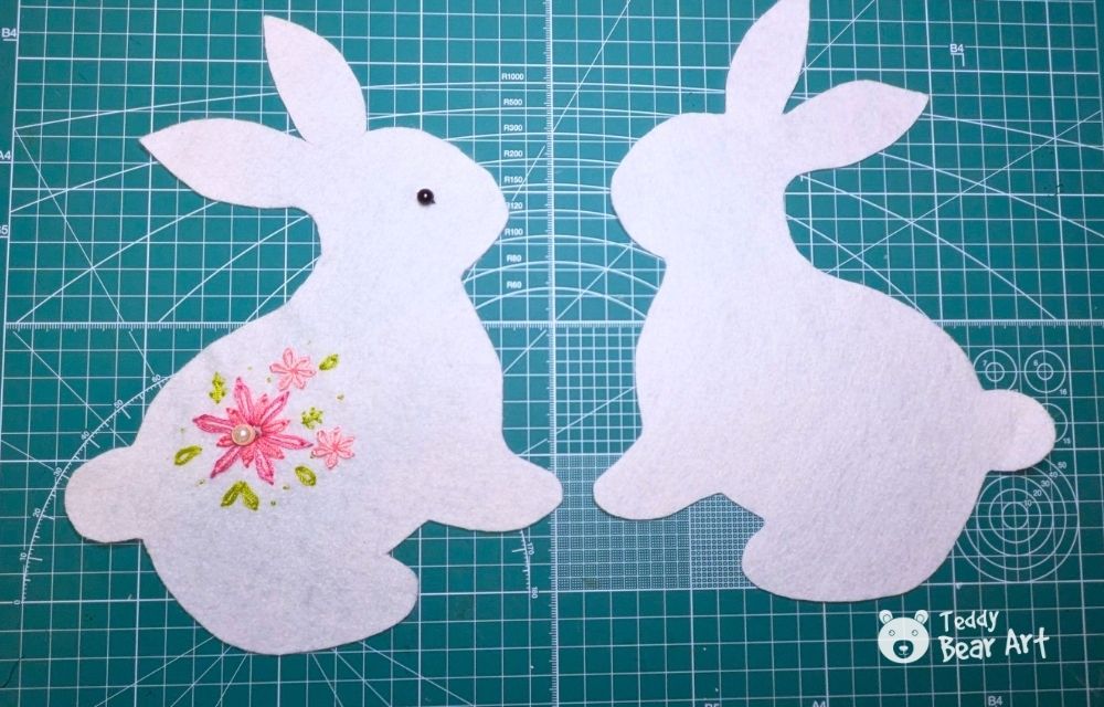 Easy Felt Rabbit Sewing Pattern Tutorial