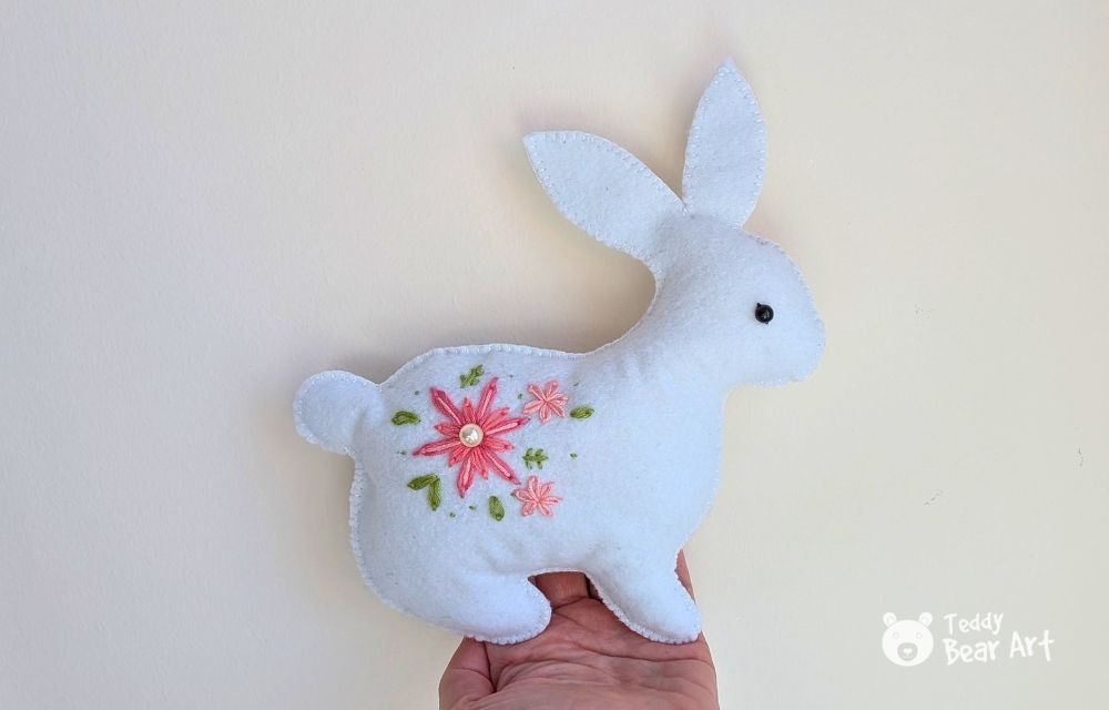 Easy Felt Rabbit Sewing Pattern Tutorial