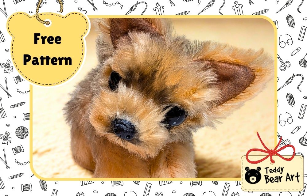 Free Realistic Yorkie Sewing Pattern in Mohair