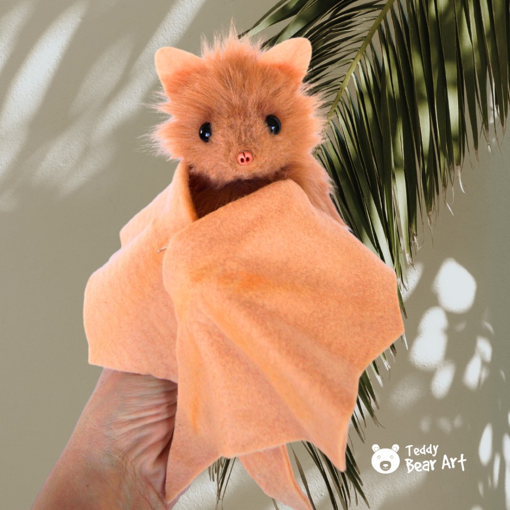 Handmade Plush Bat Sewing Tutorial: Tons of Detailed Photos