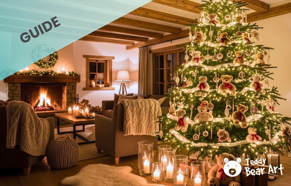 How to Decorate Christmas Tree with Teddy Bears for a Cottagecore Christmas