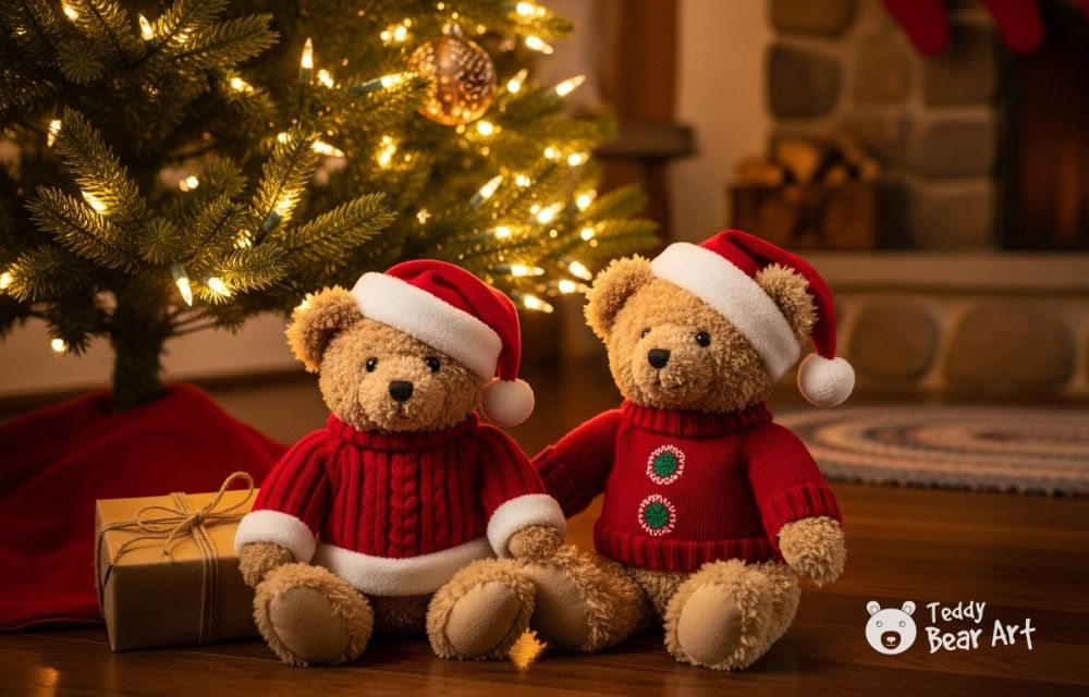 How to Decorate Christmas Tree with Teddy Bears for a Cottagecore Christmas