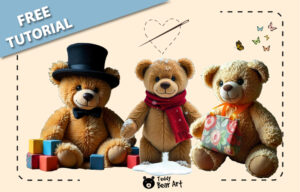 3 Teddy Bear Outfits Ideas: Felt Top Hat, Bag, and Scarf Tutorials
