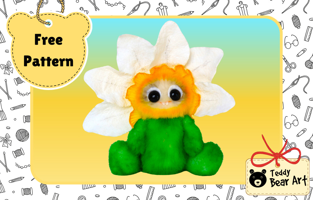 Free Flower Plush Sewing Pattern: Create Your Own Daffodil Doll