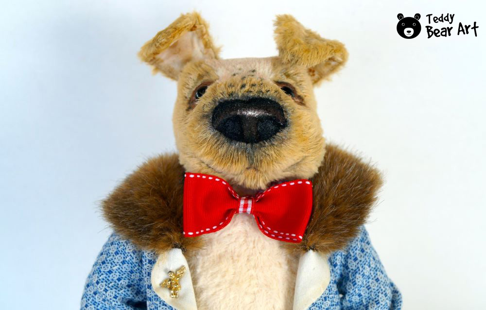 Free Stuffed Dog Pattern and Jacket Pattern for a Collector's Toy