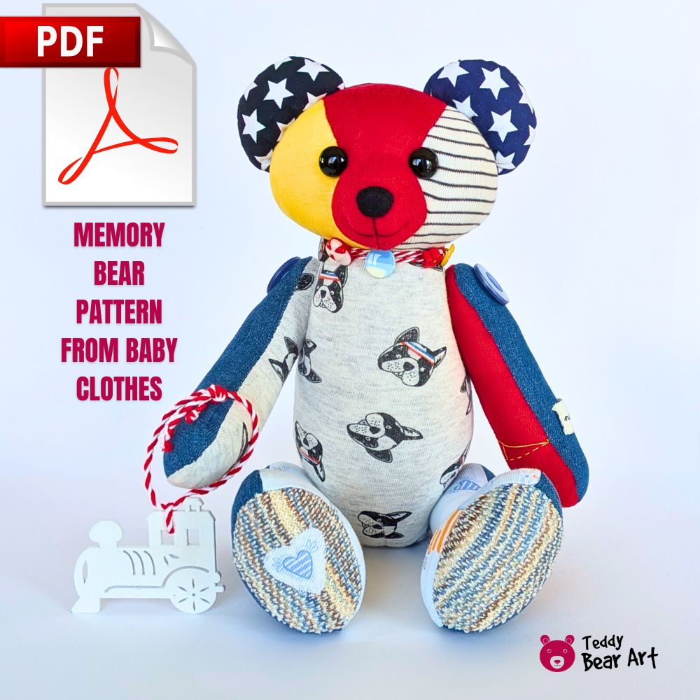 Memory Bear Sewing Pattern from Baby Clothes