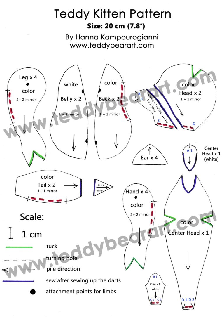 Cat Sewing Projects: 3 Free Patterns to Try Today - Teddy Bear Art