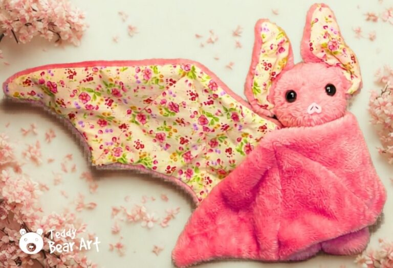 Easy Bat Plush Pattern Free Template - Teddy Bear Art