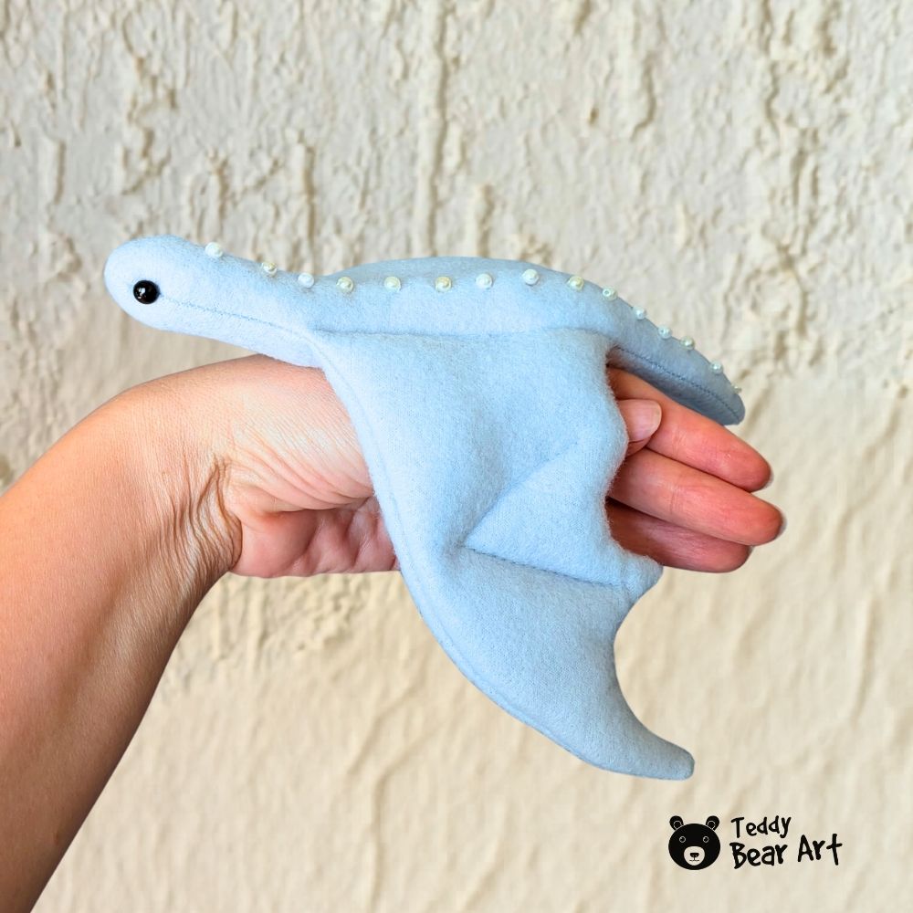 Easy Dragon Sewing Pattern Free Template (Fleece Plush Tutorial)
