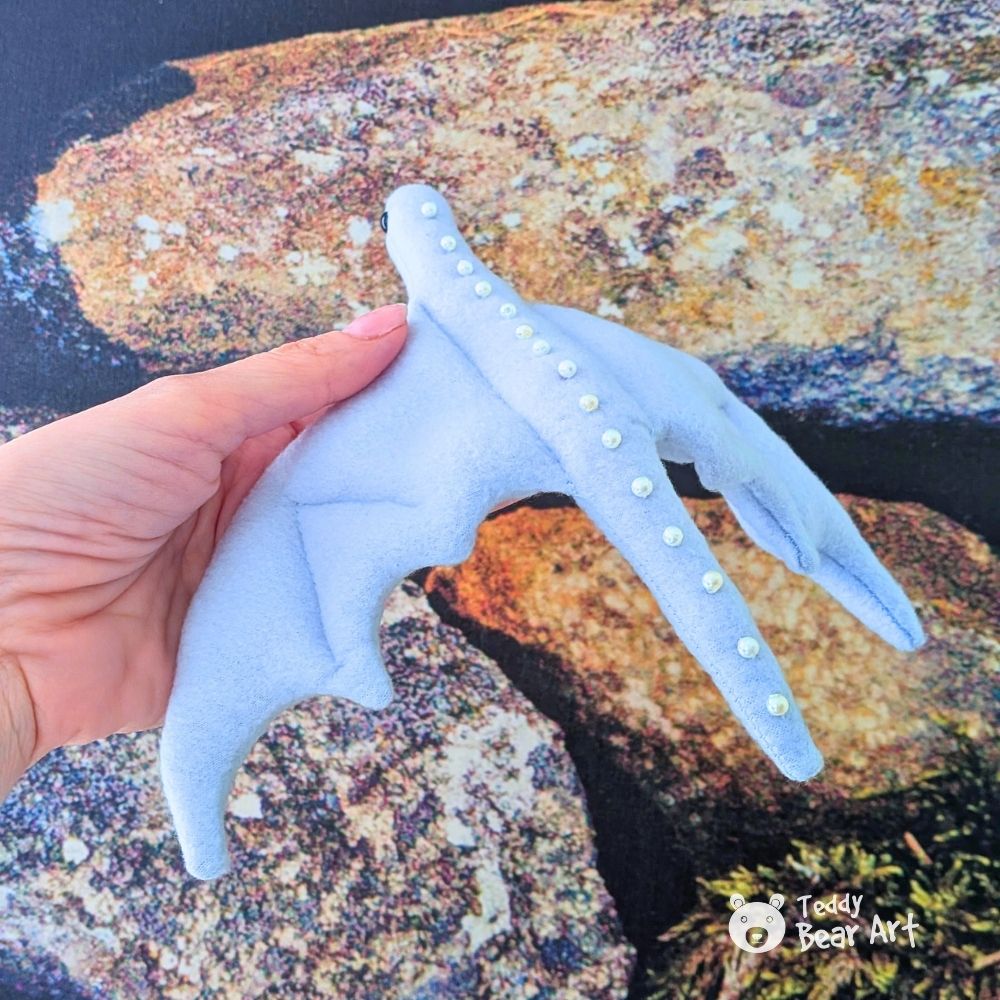 Easy Dragon Sewing Pattern Free Template (Fleece Plush Tutorial)