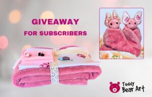 Teddy Bear Art Giveaway for Subscribers – Bat Plush Sewing Kit