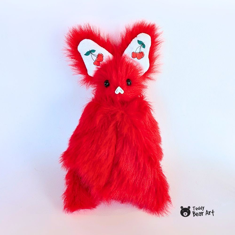 Cherry Red Bat Plushie