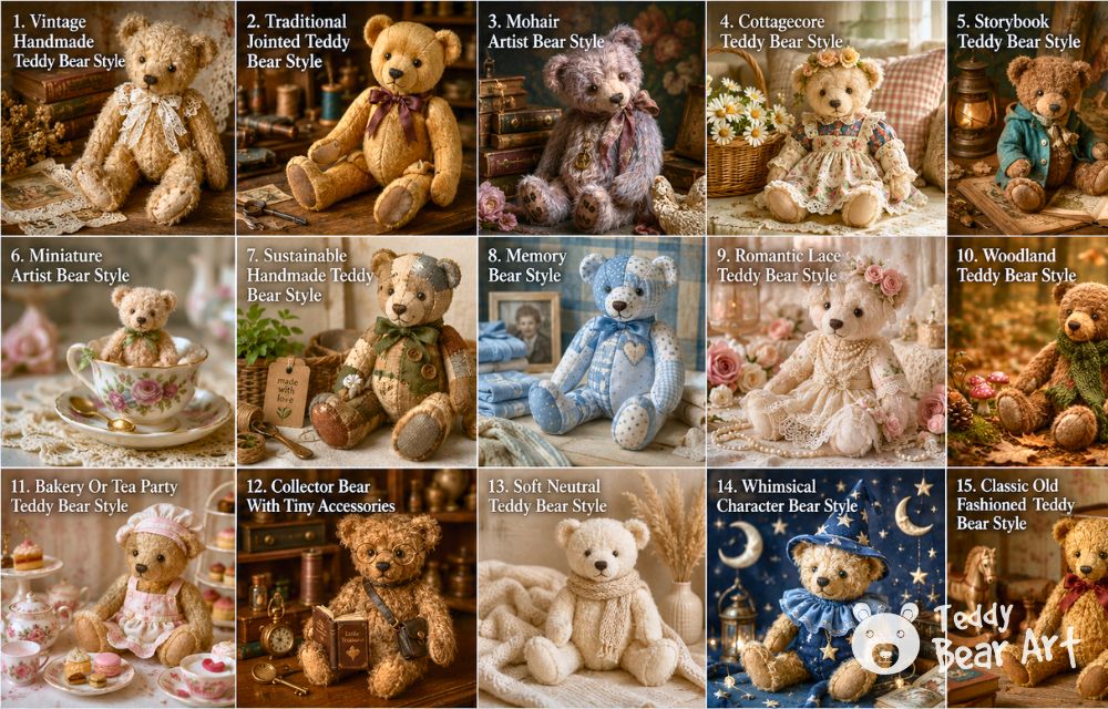 15 Handmade Teddy Bear Styles To Inspire Your Next Artist Bear