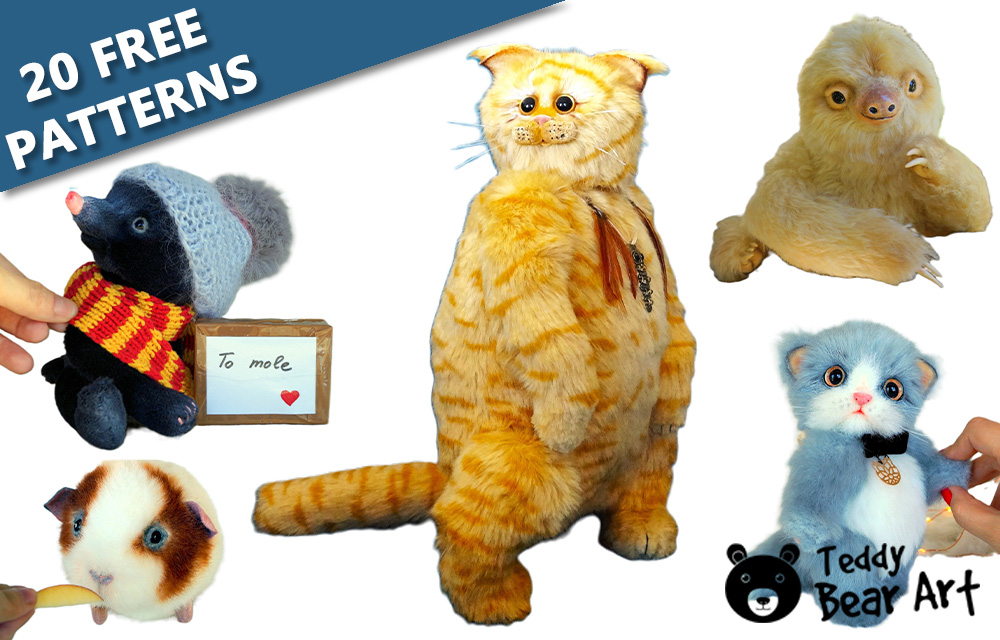 20 Adorable Free Stuffed Animal Sewing Patterns