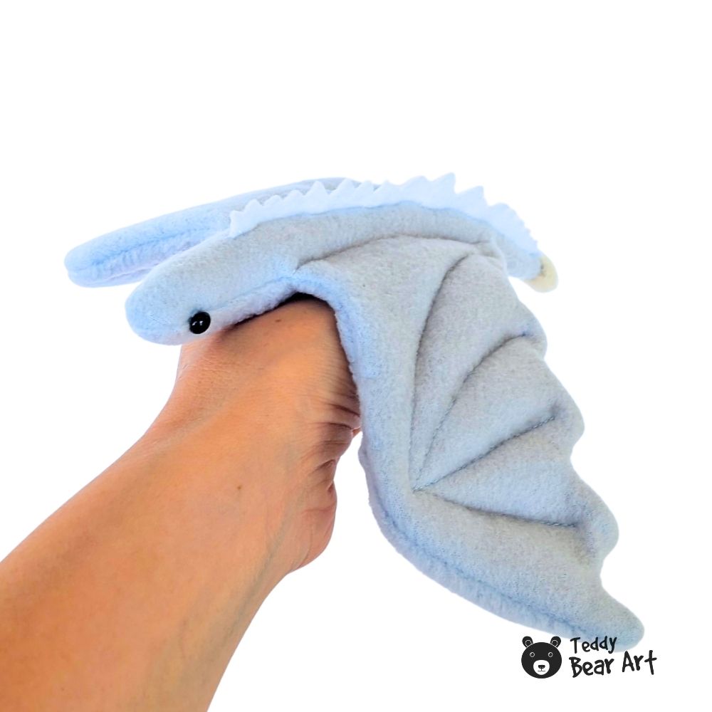Easy Dragon Sewing Pattern Free Template (Fleece Plush Tutorial)