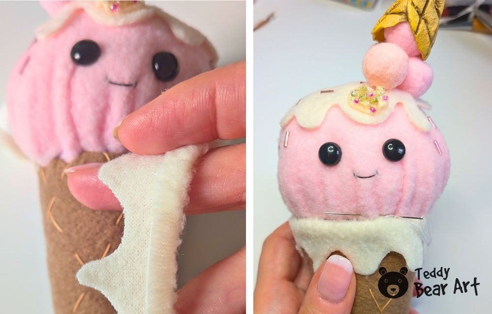 Free Easy Ice Cream Plush Pattern Tutorial For Beginners