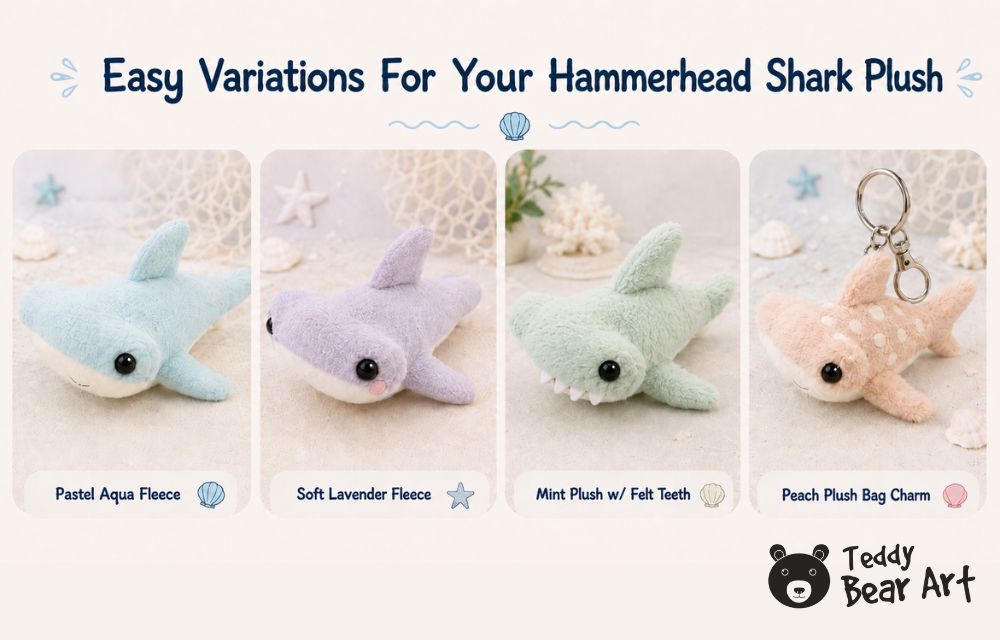 Hammerhead Shark Sewing Pattern Tutorial: Free Fleece Plush Guide