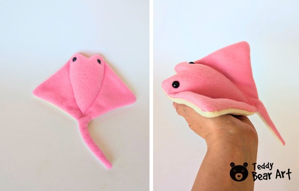 How to Sew a Manta Ray Plush: Free Easy Fleece Pattern for Beginners