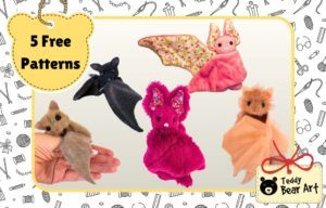 5 Free Bat Patterns For Sewing Modern Plushies From A Teddy Bear Artist
