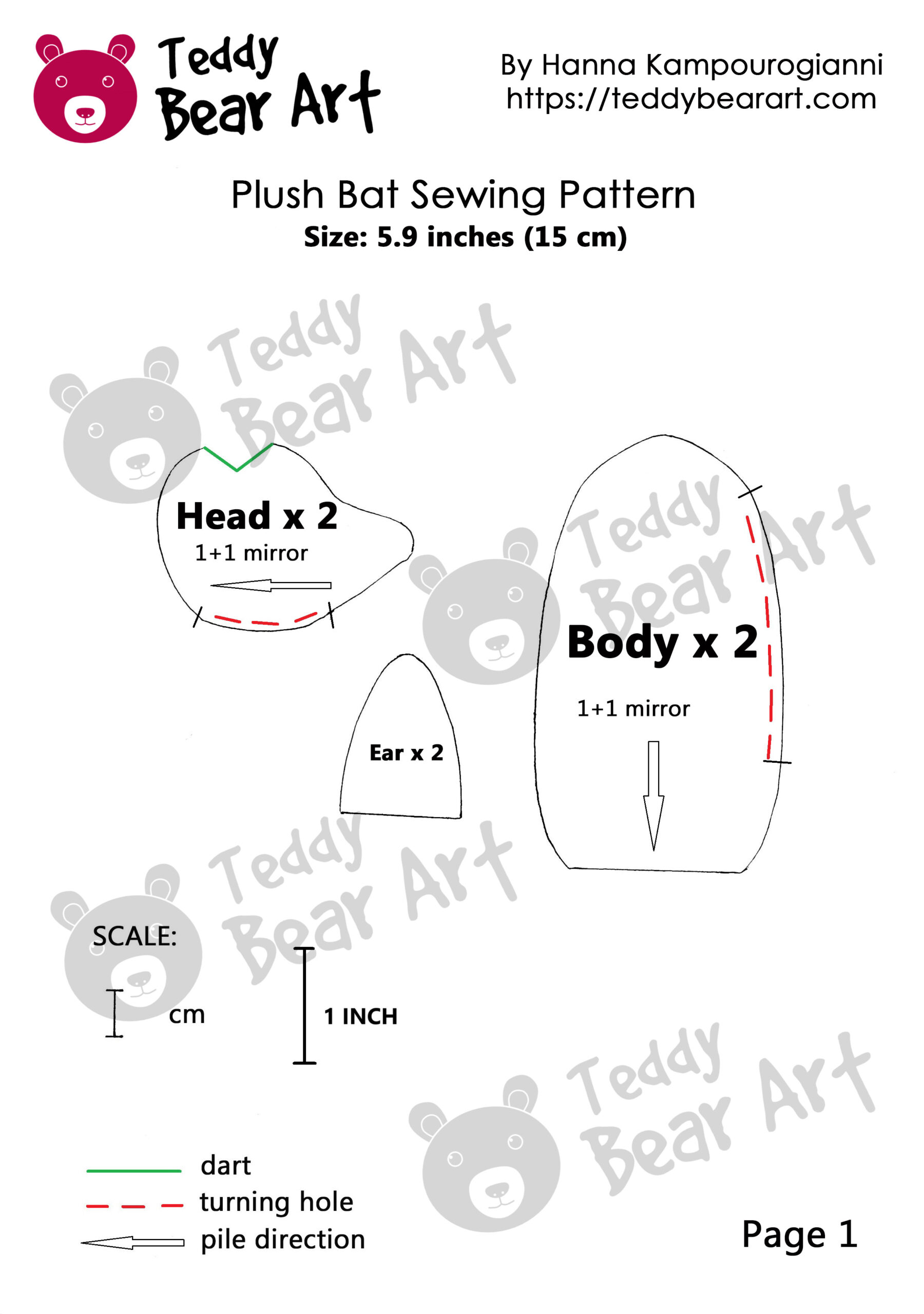 5 Free Bat Patterns For Sewing Modern Plushies From A Teddy Bear Artist